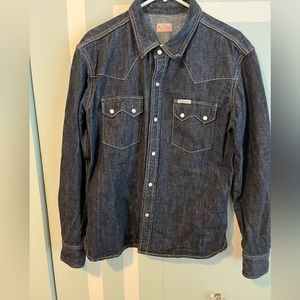 Flat Head (Japanese) heavy denim button up shirt